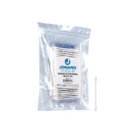 Jonard Tools Rounded Cotton Swabs, PK125 CWR-125